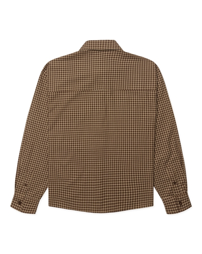 Woodbird - WBLing Man Check Skjorte - Brown-Honey